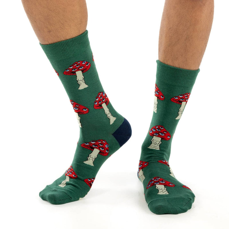 Men's Big & Tall Magic Mushrooms Socks