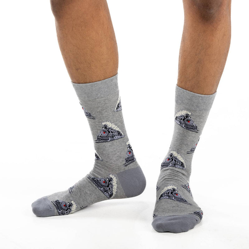 Men's Big & Tall Steam Train Socks