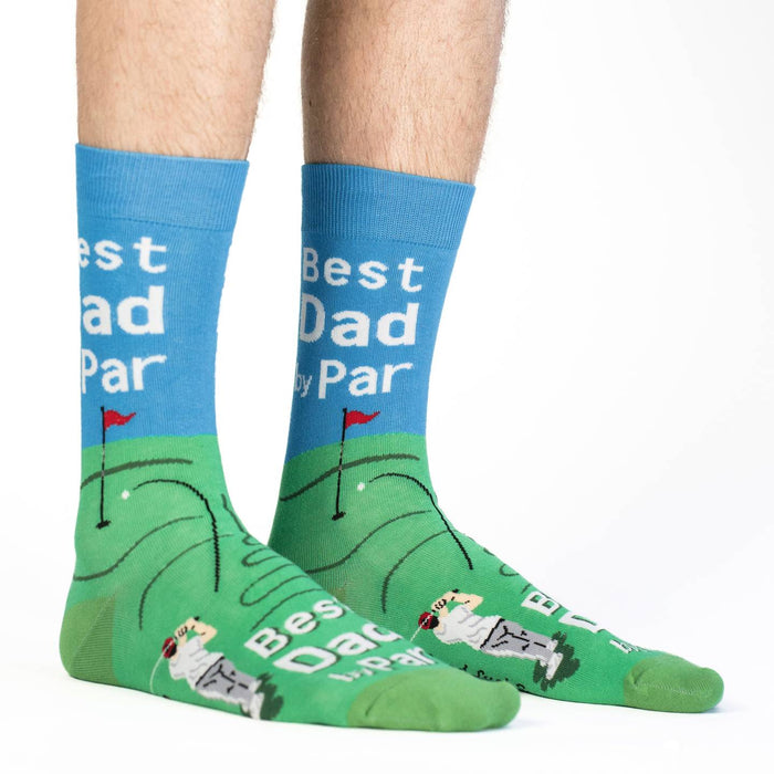 Men's Big & Tall Best Dad By Par Socks