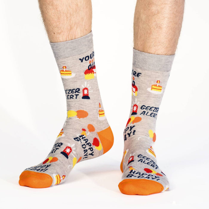 Men's Happy Birthday Geezer Socks