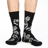 Men's Big & Tall Dinosaur Skulls Socks