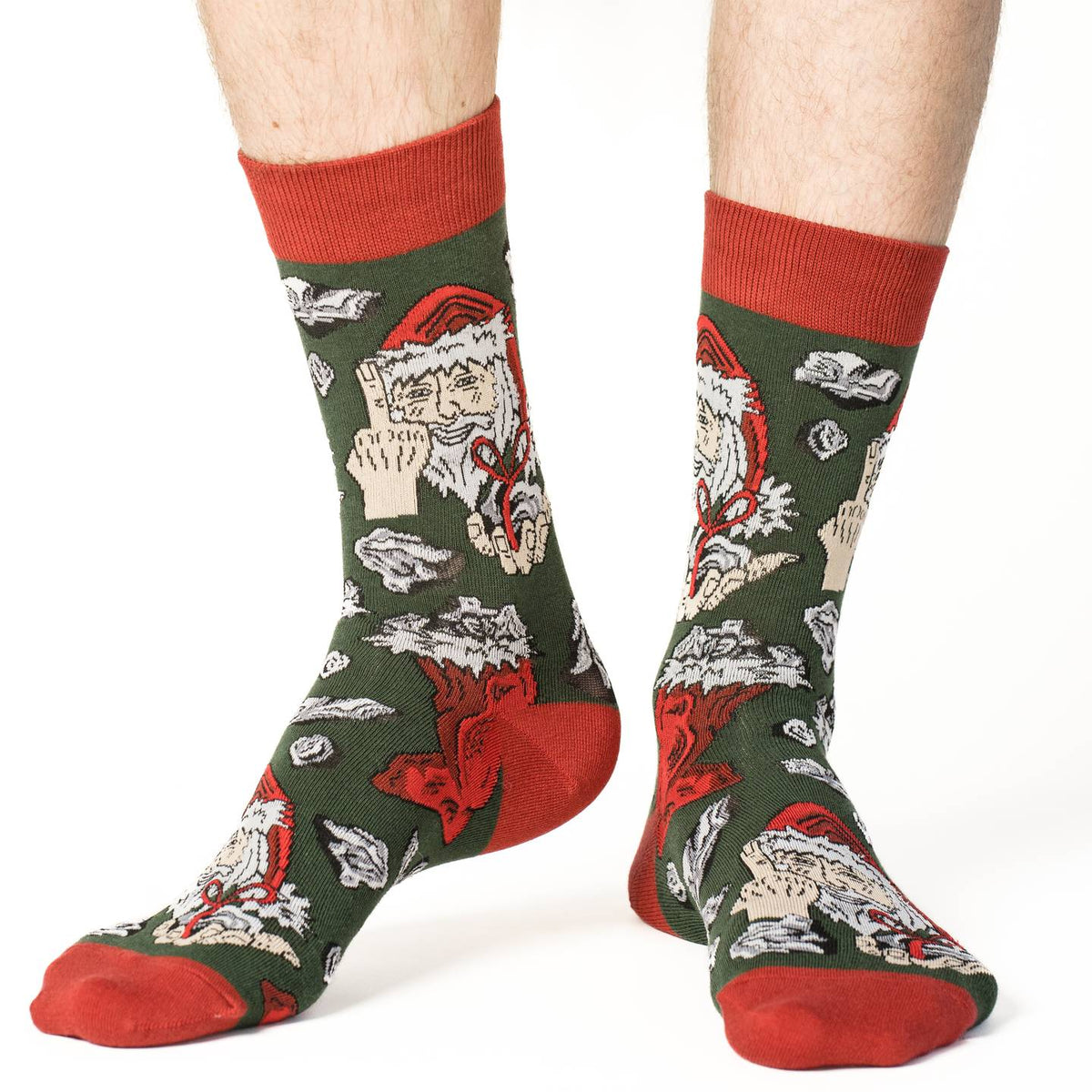 Men's Big & Tall Santa's Naughty List Socks