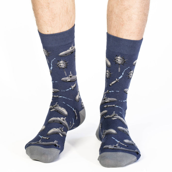 Men's Big & Tall Naval Submarines Socks