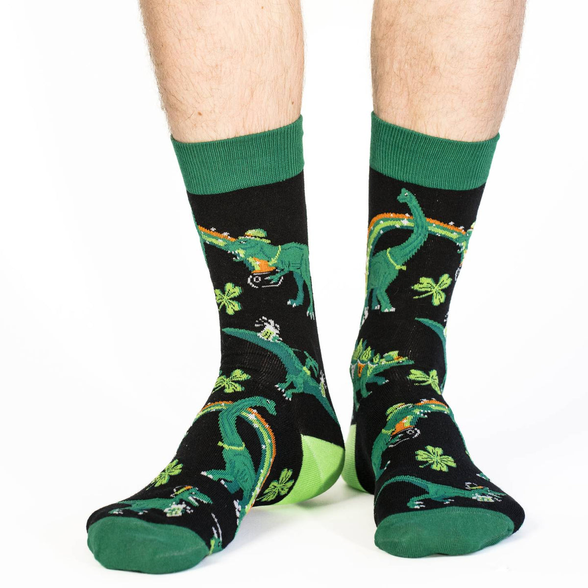 Men's Saint Patrick's Day Dinosaurs Socks