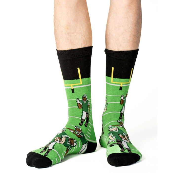 Men's Football, Green Socks