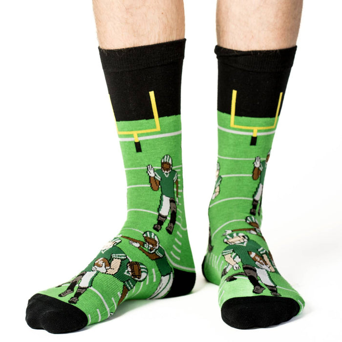 Men's Football, Green Socks