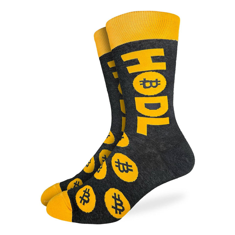 Men's Big & Tall Bitcoin HODL Socks