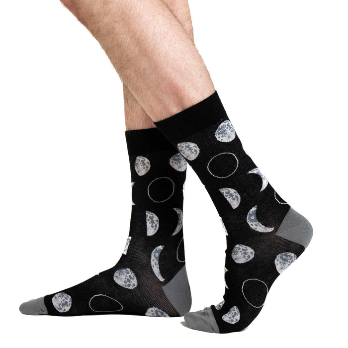 Men's Big & Tall Phases of the Moon Socks