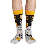 Men's Bitcoin, To The Moon Socks