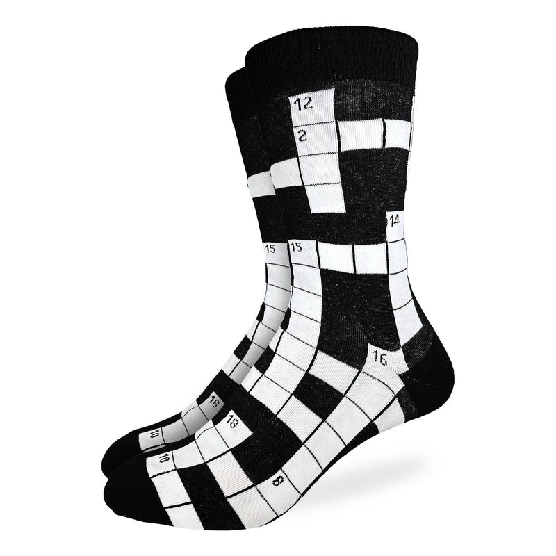 Men's Crossword Puzzle Socks