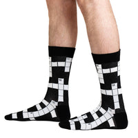 Men's Crossword Puzzle Socks