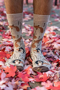 Men's Squirrels in Tree Socks
