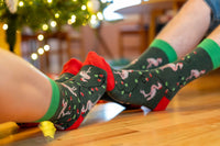 Men's Christmas Flamingos Socks