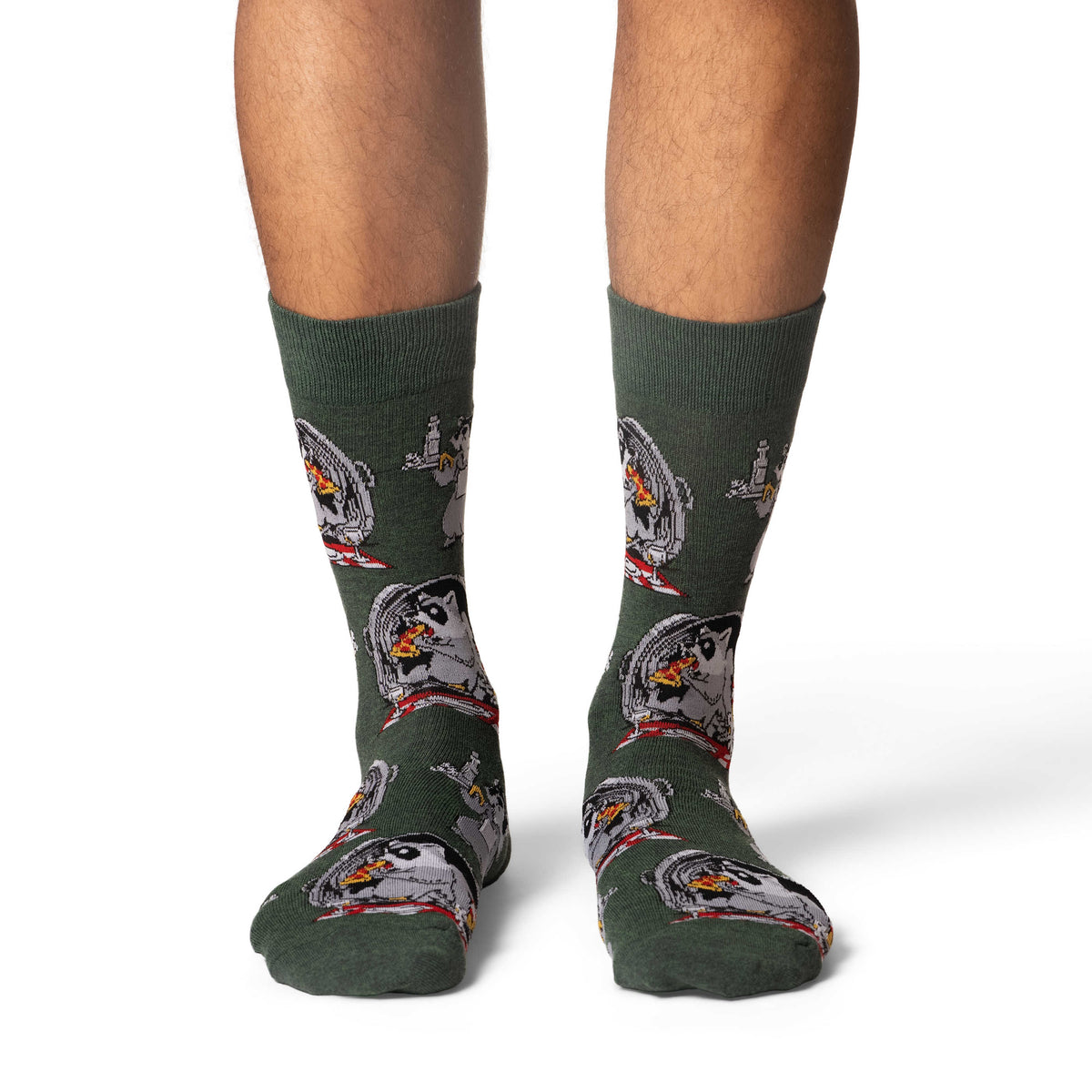 Men's Raccoon Eating Trash Socks