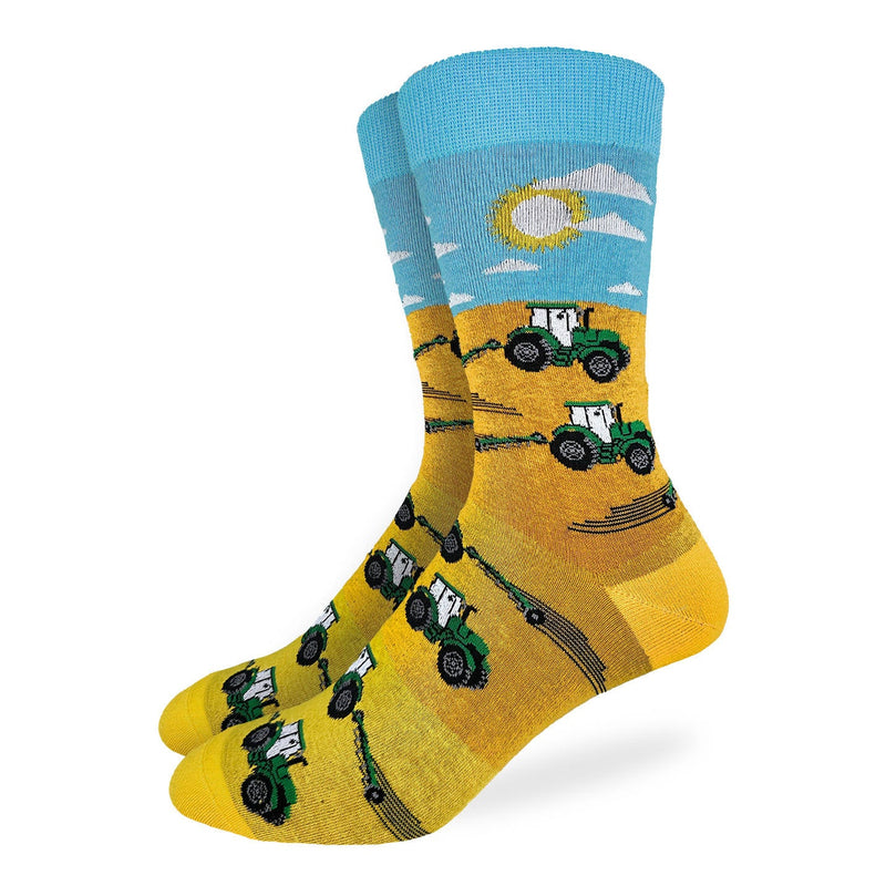 Men's Tractor Plowing Fields Socks