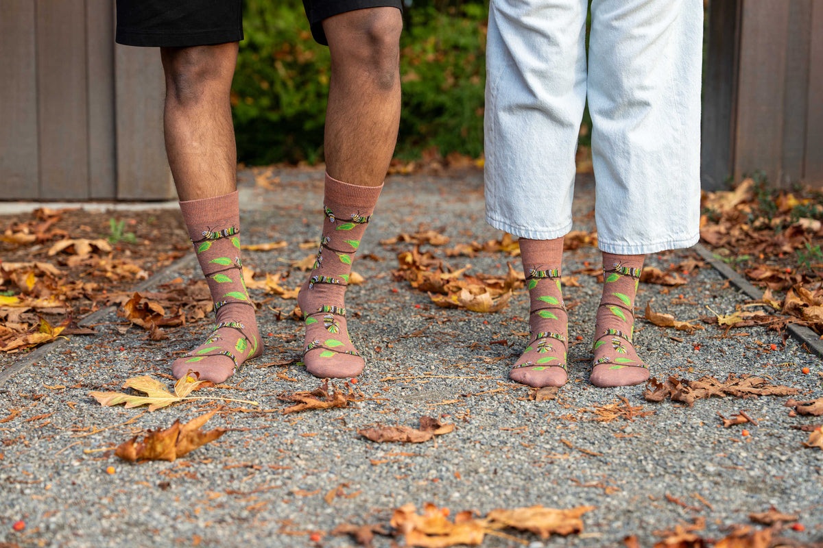 Men's Monarch Caterpillar Socks