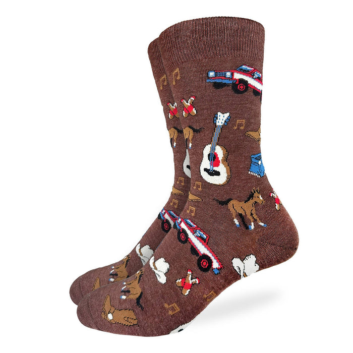 Men's Big & Tall Country Music Socks