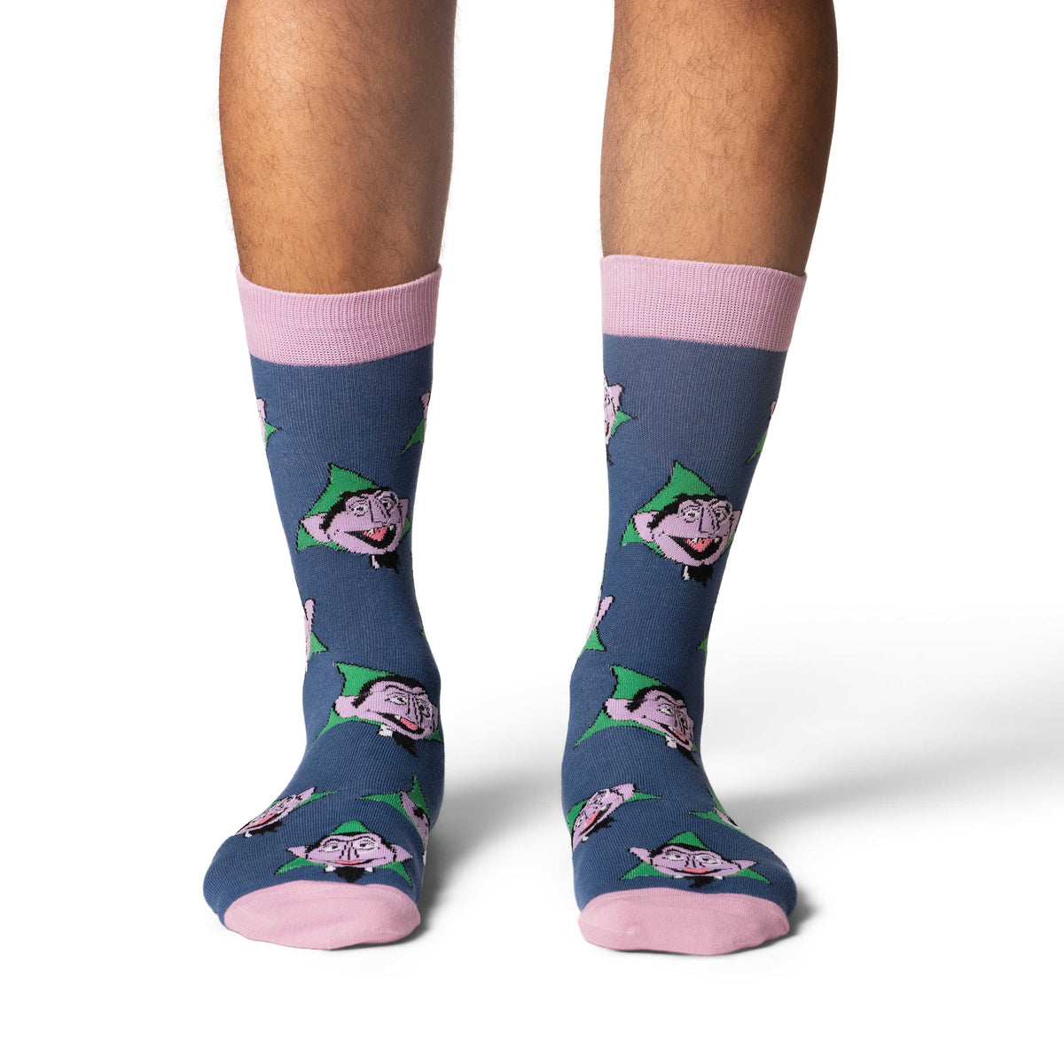 Men's Sesame Street, The Count Faces Socks