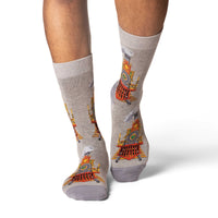 Men's Big & Tall Train Engine Socks