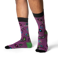 Men's DJ Turntable Rig Socks