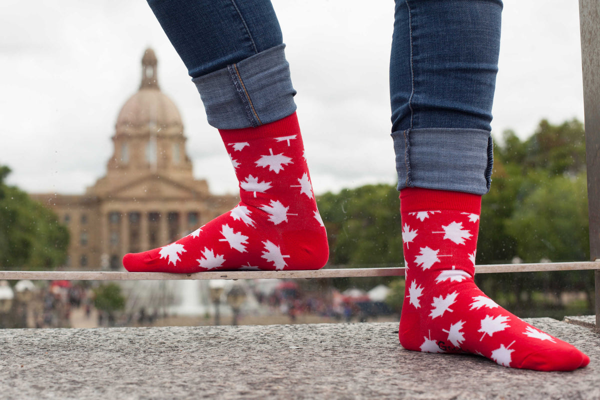 Women's Canada Maple Leaf Socks