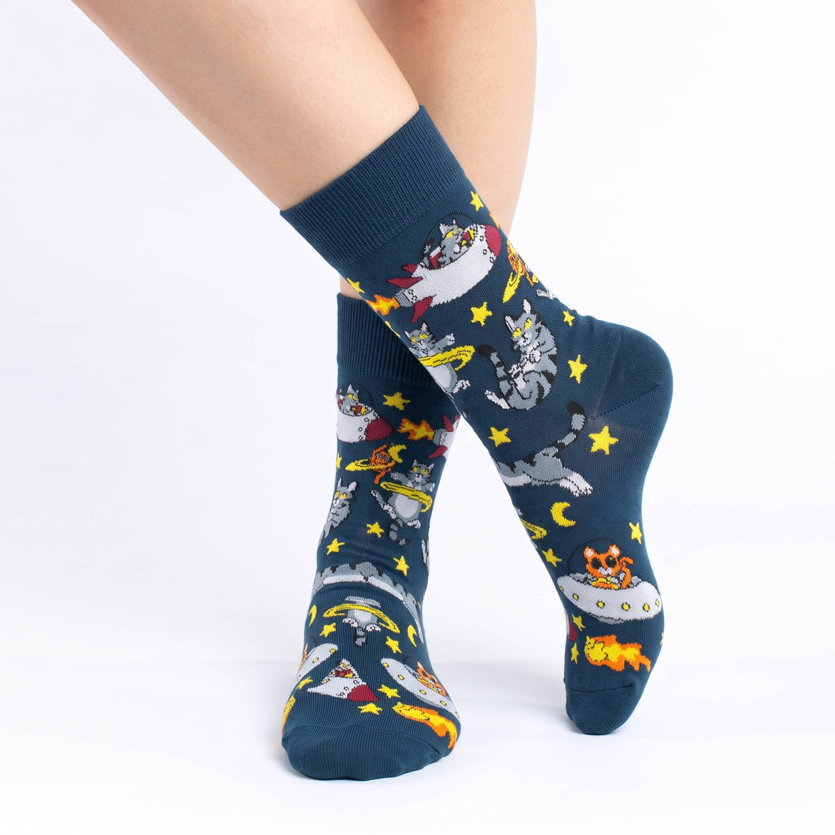 Women's Space Cat Socks