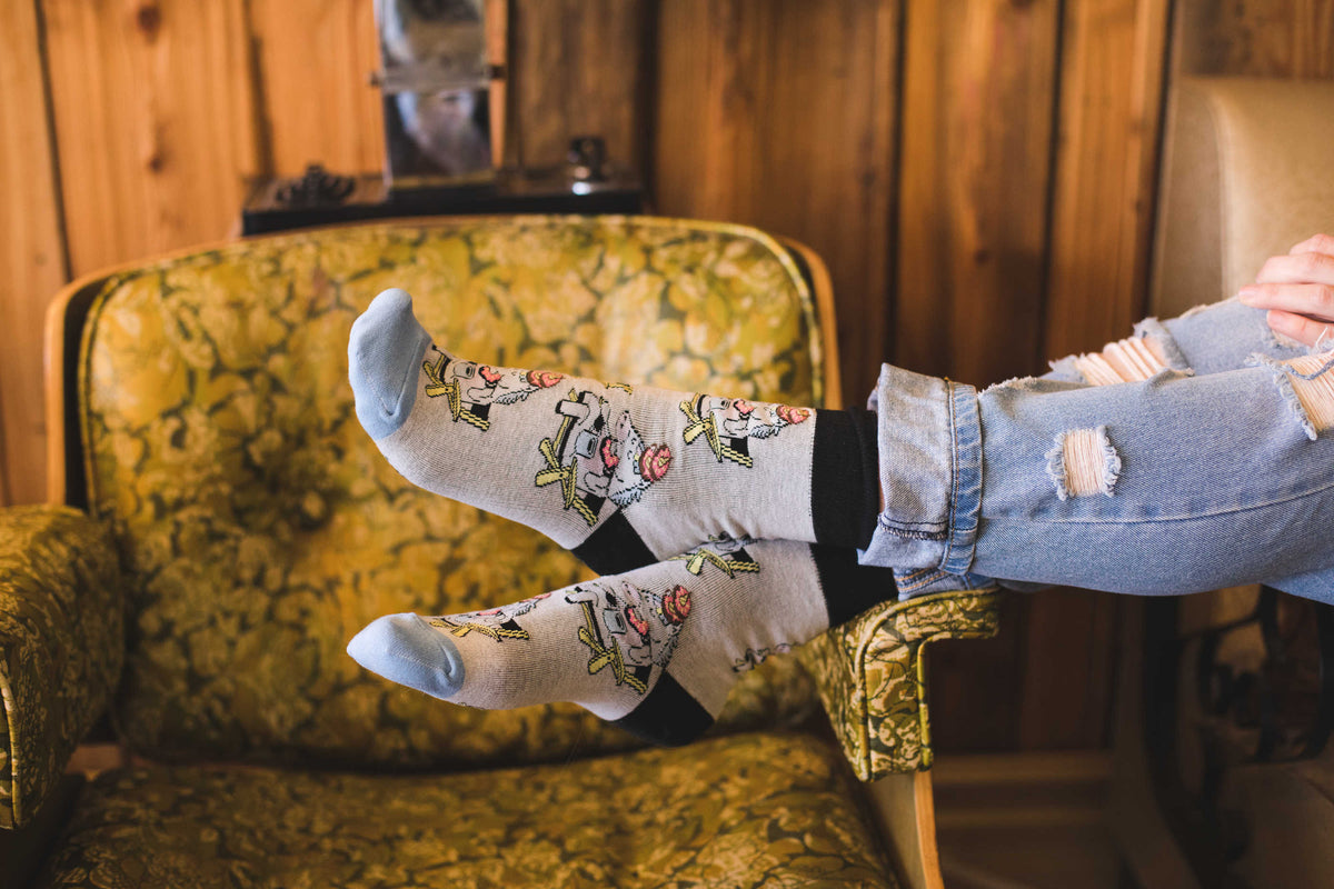 Women's Donut Eating Unicorn Socks