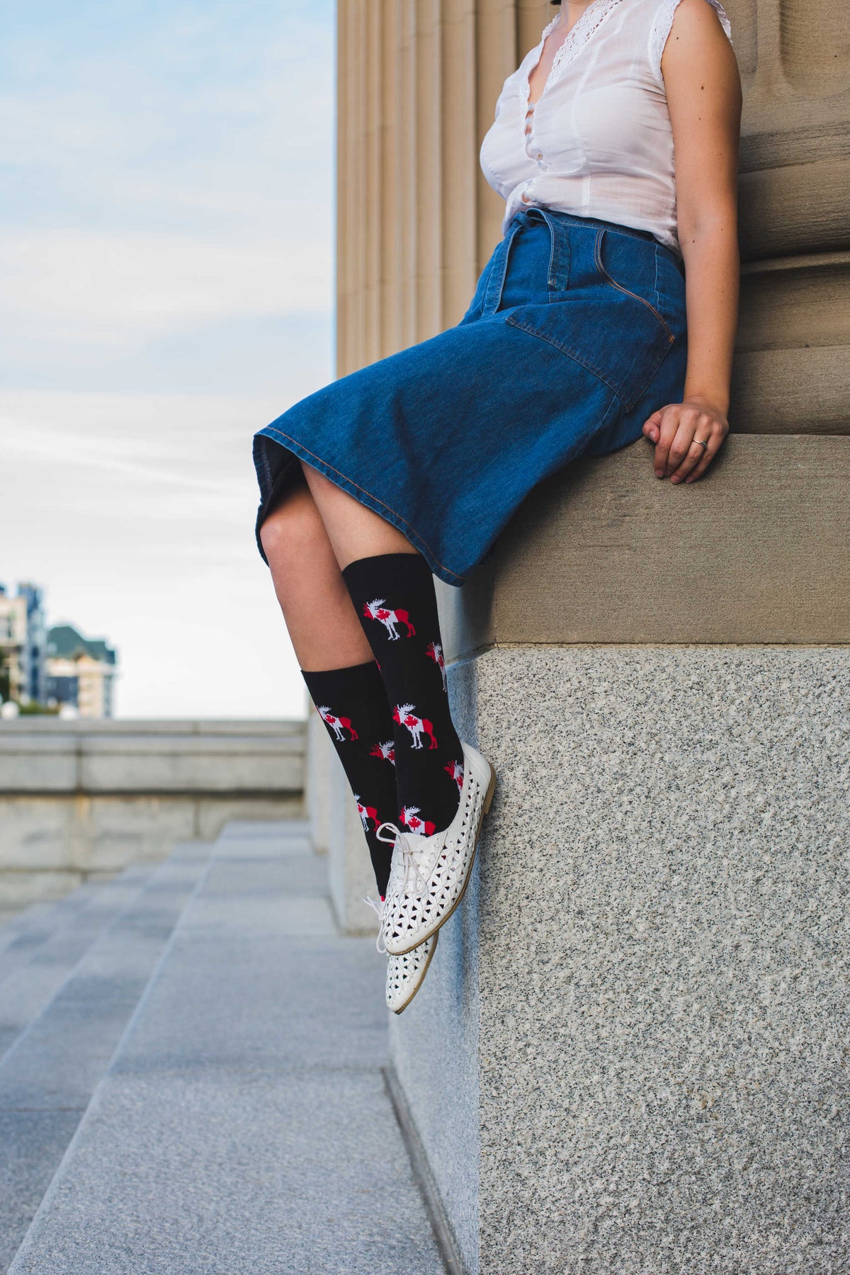 Women's Canada Moose Socks