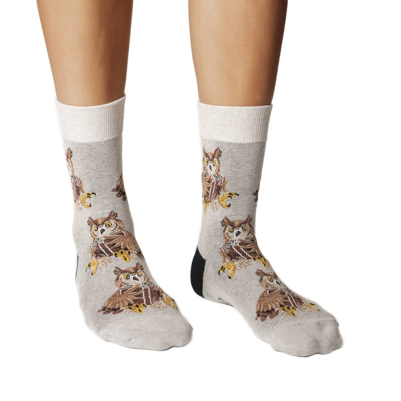 Women's Book Owl Socks