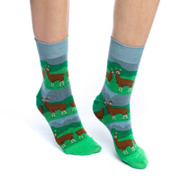 Women's Prairie Llama Socks
