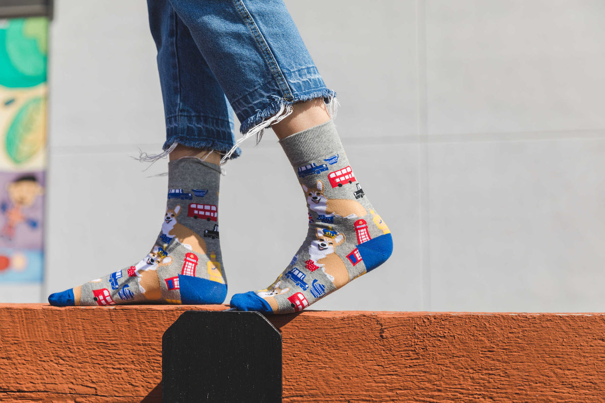 Women's Corgis in London Socks