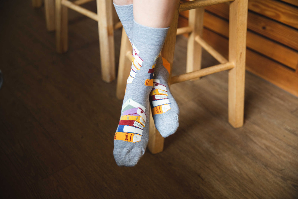 Women's Stack of Books Socks