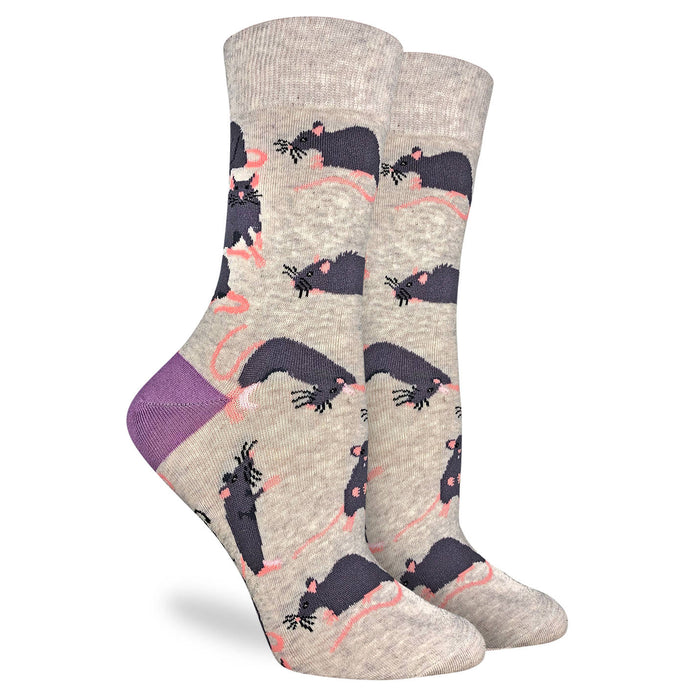 Women's Rats, Grey Socks