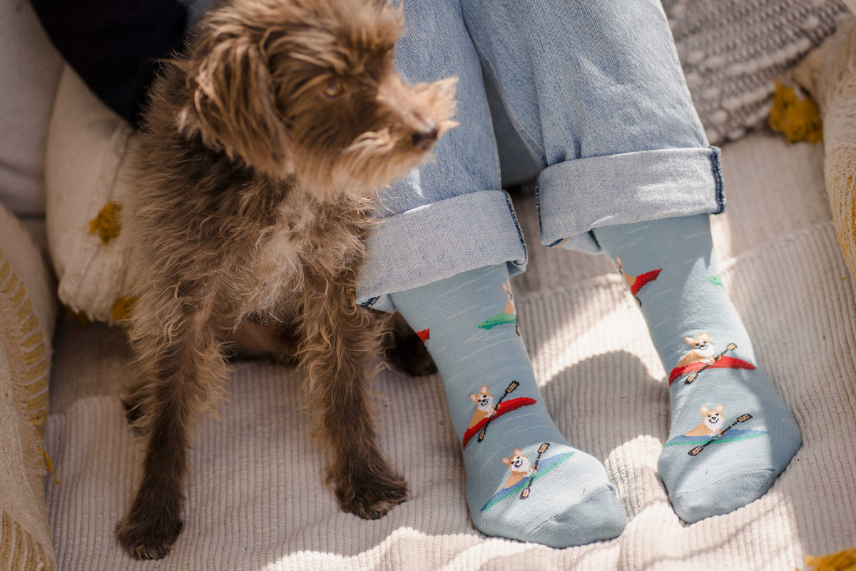 Women's Corgi Kayaking Socks