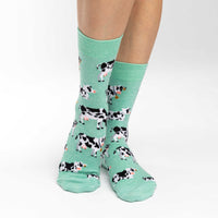 Women's Cows in a Field Socks