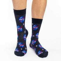 Women's Nasa, Blue Socks