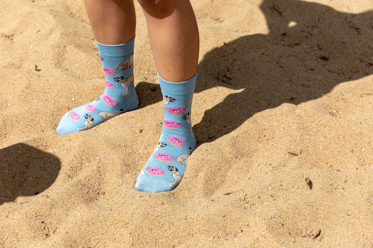 Women's Pugs and Donuts Socks