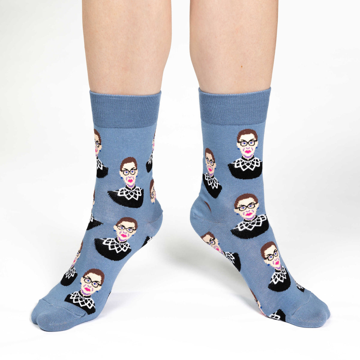 Women's Ruth Bader Ginsburg, Blue Socks