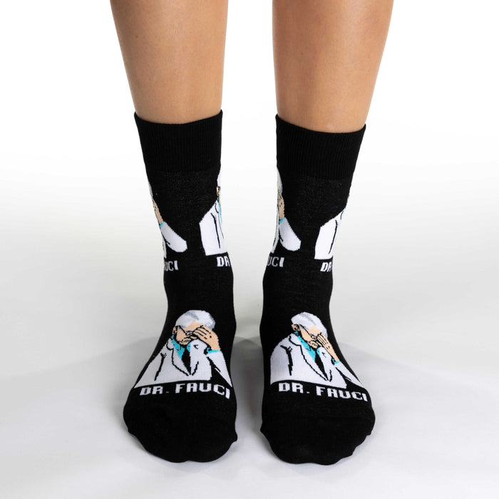 Women's Dr. Fauci Facepalm Socks