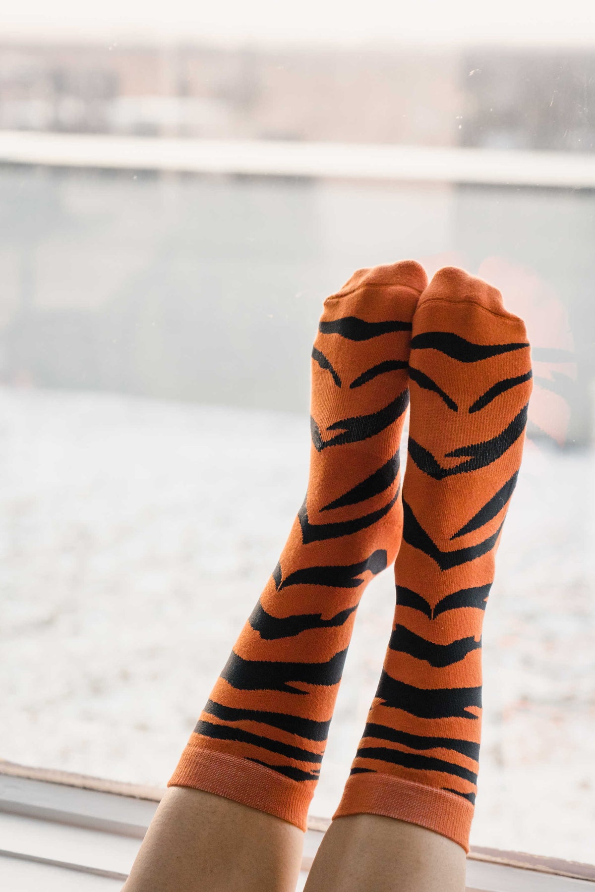 Women's Tiger Print Socks