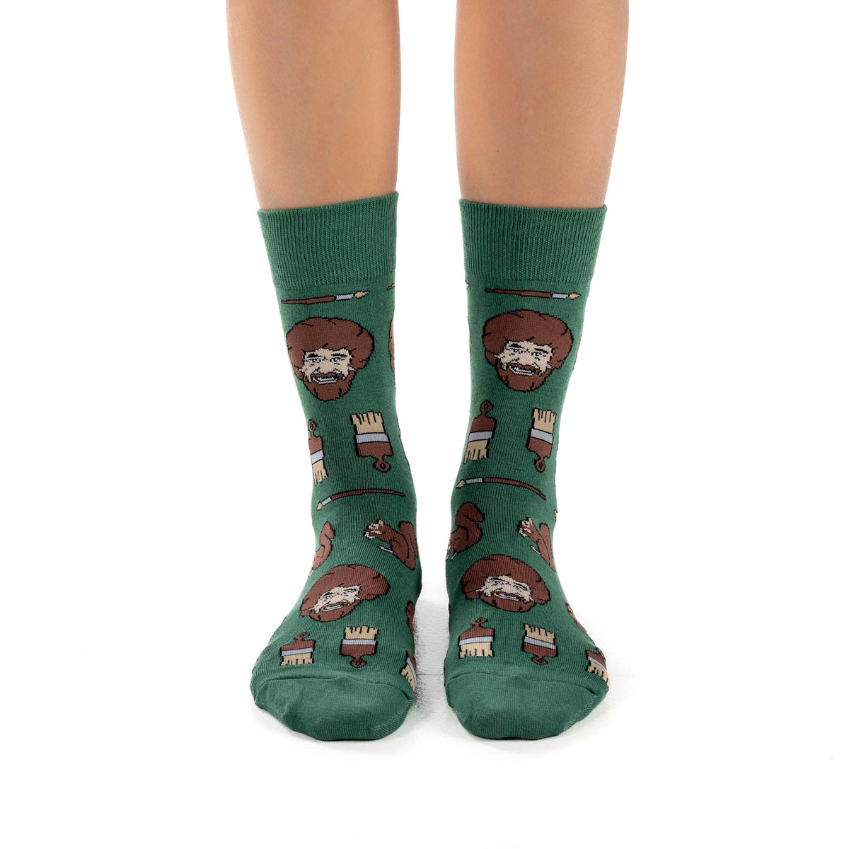 Women's Bob Ross, Faces Socks