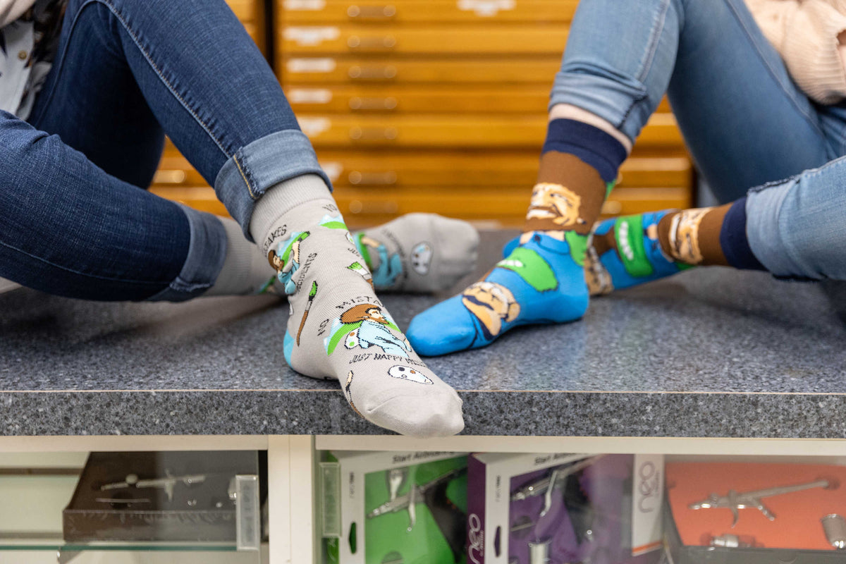 Women's Bob Ross, Happy Little Tree Socks