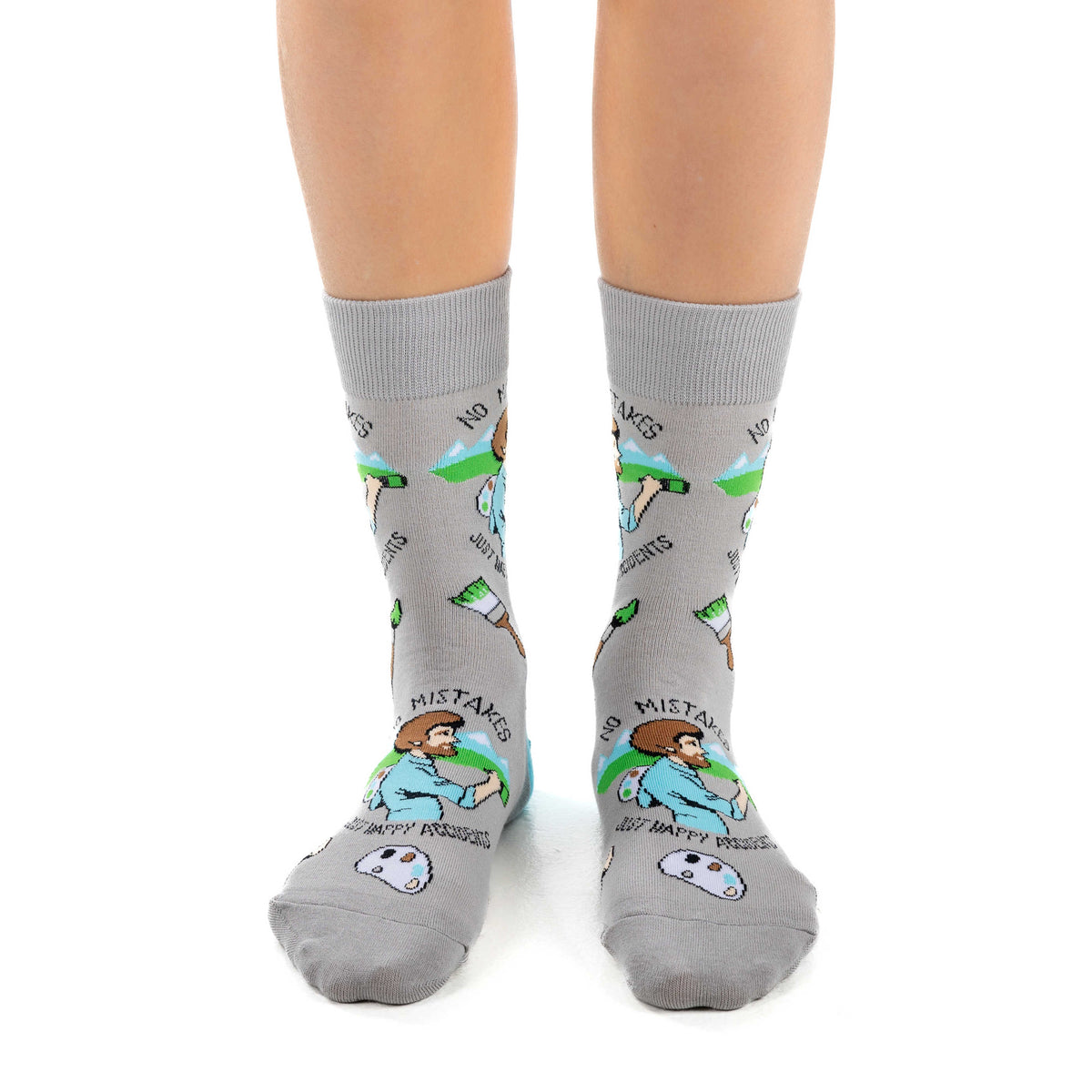 Women's Bob Ross, Happy Accident Socks