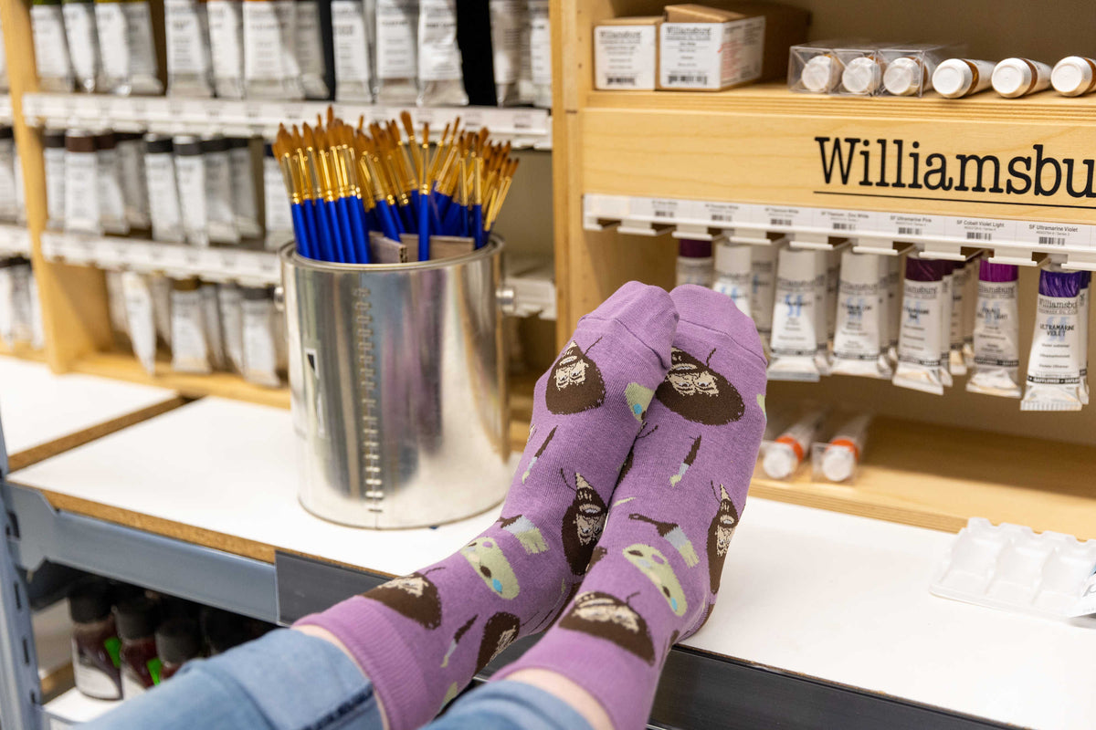 Women's Bob Ross, Paint Board Socks