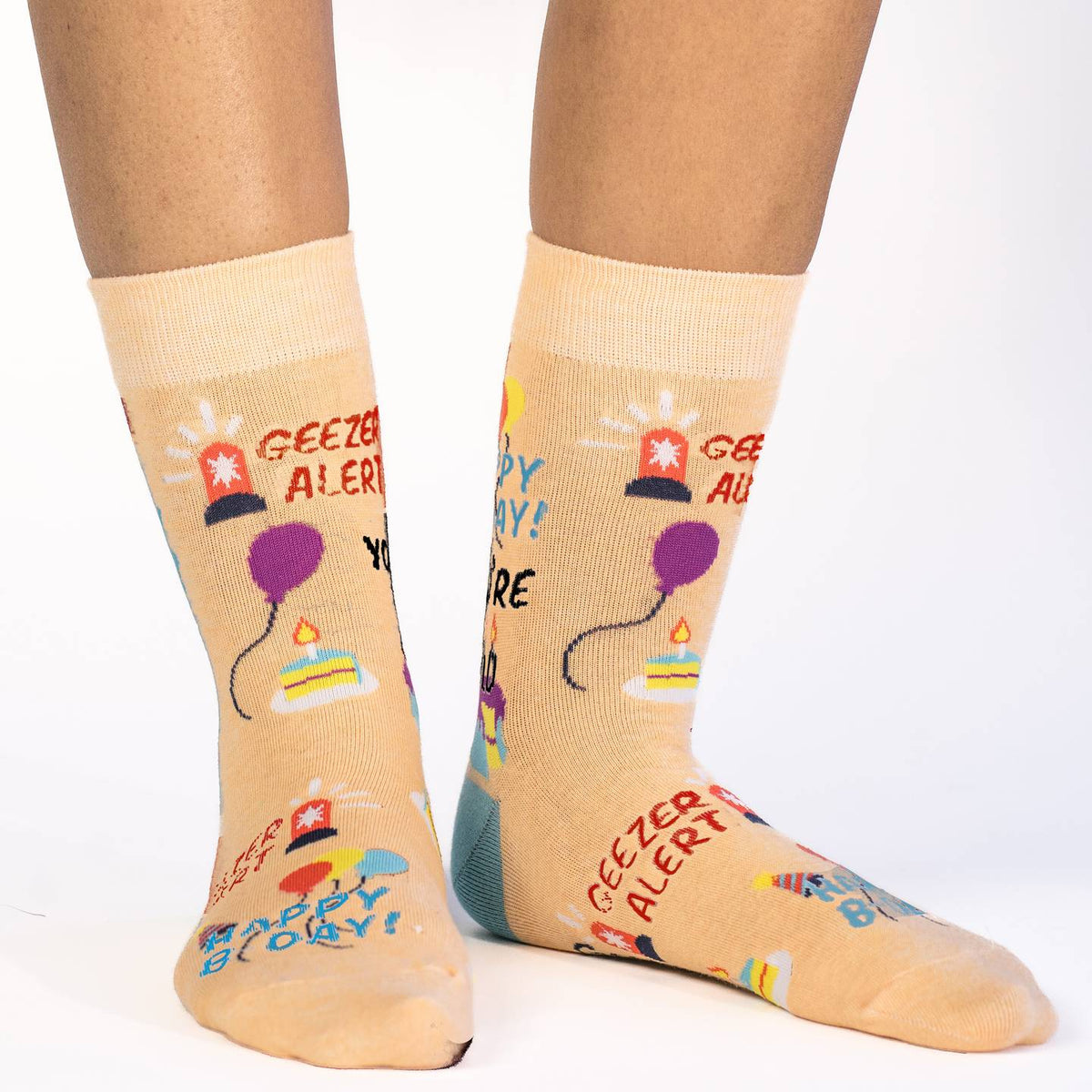 Women's Happy Birthday Geezer Socks