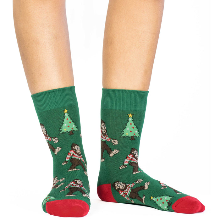 Women's Christmas Bigfoot Socks