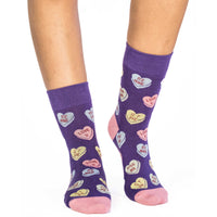 Women's Valentine's Day Candy Heart Socks