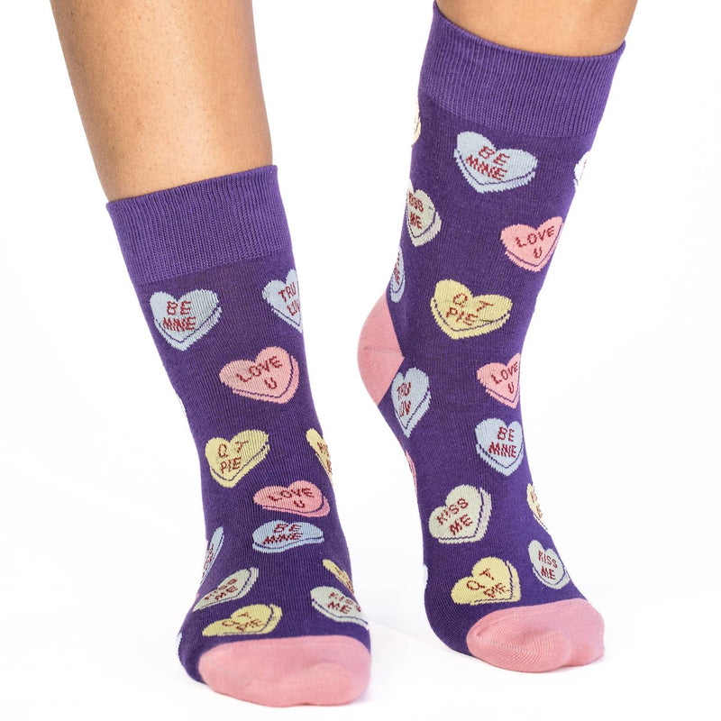 Women's Valentine's Day Candy Heart Socks