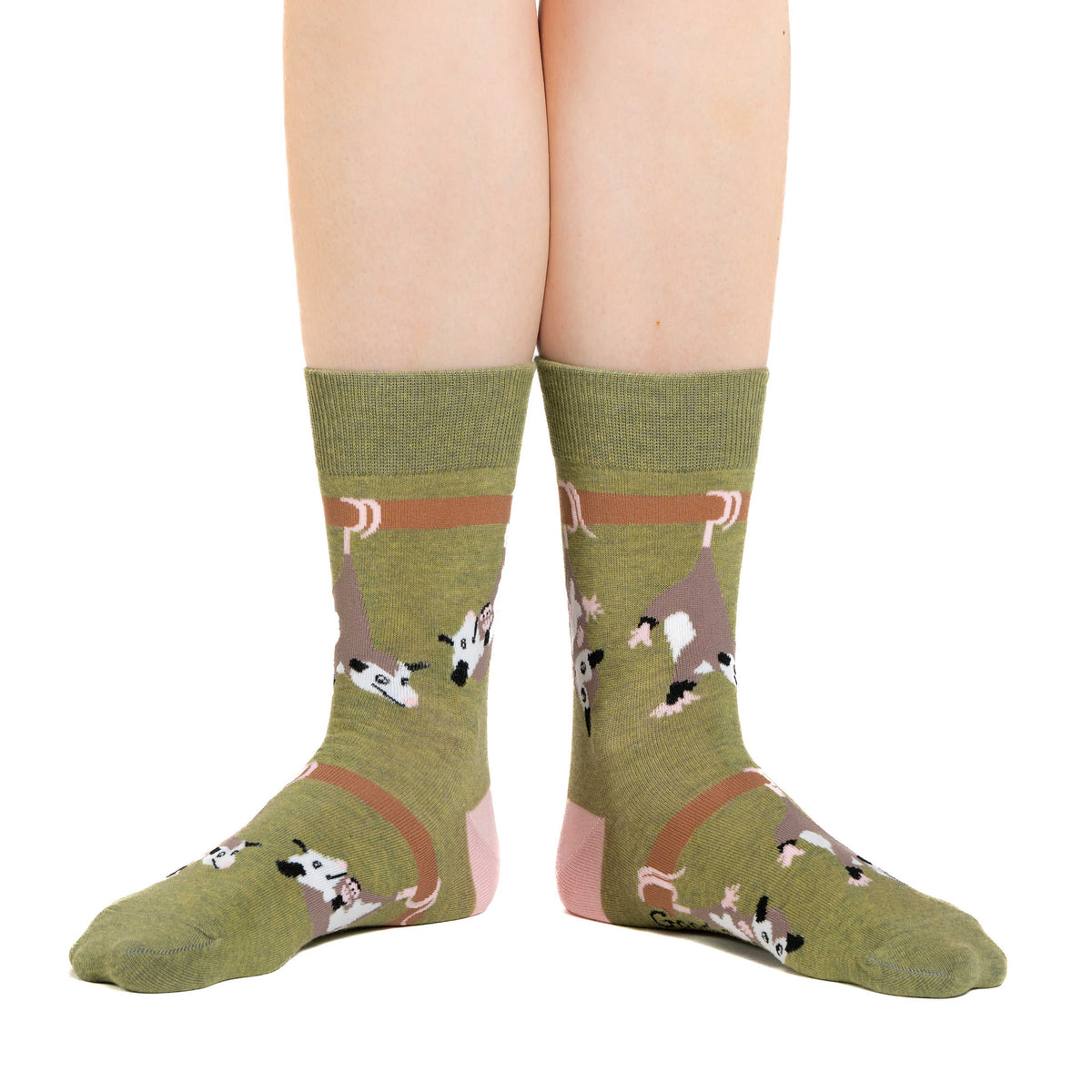 Women's Opossums Hanging Out Socks