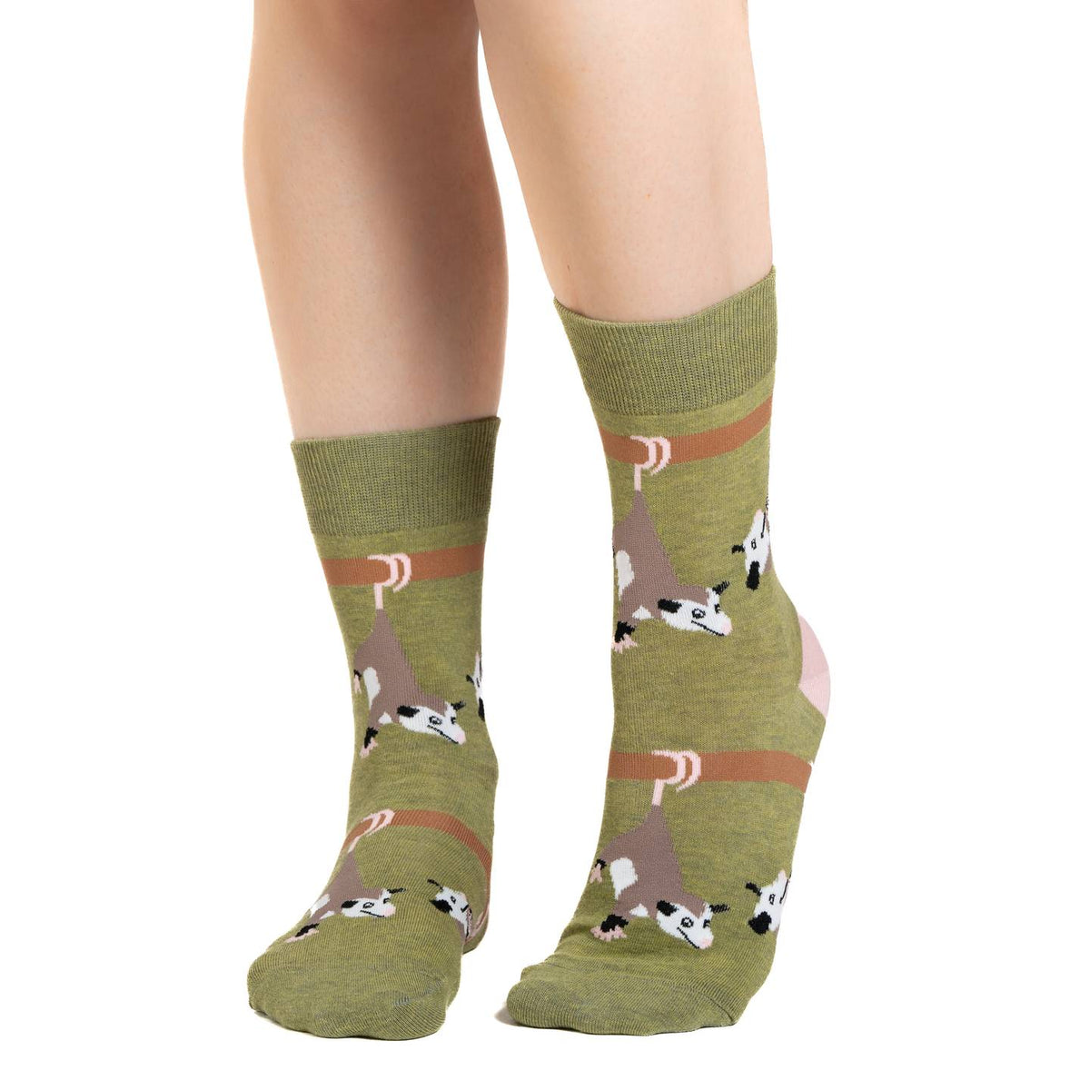 Women's Opossums Hanging Out Socks